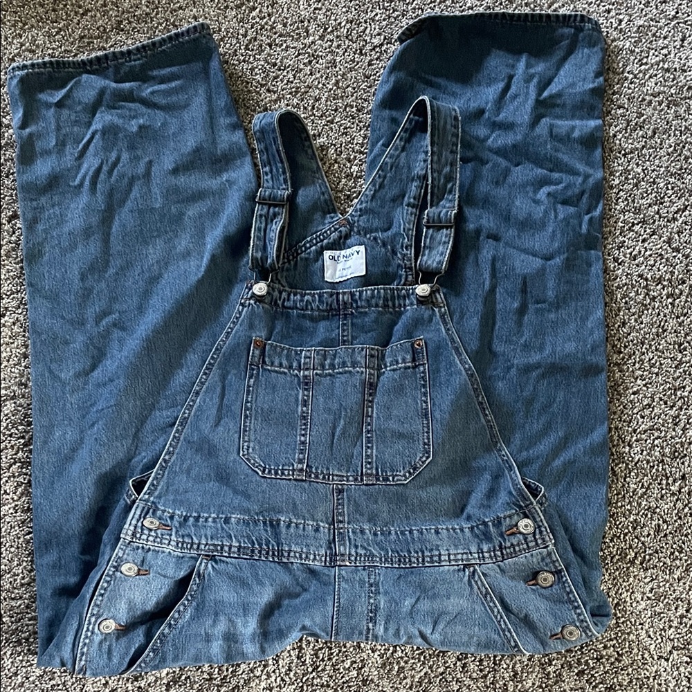 Old Navy Dark Blue Denim Overalls
